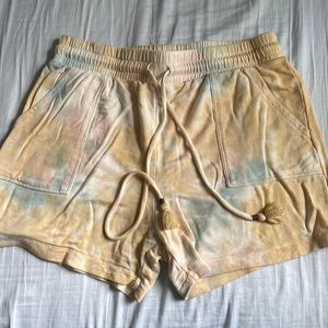 Yellow comfy flowy shorts!